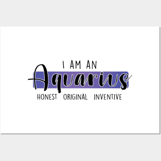 I am an Aquarius Posters and Art